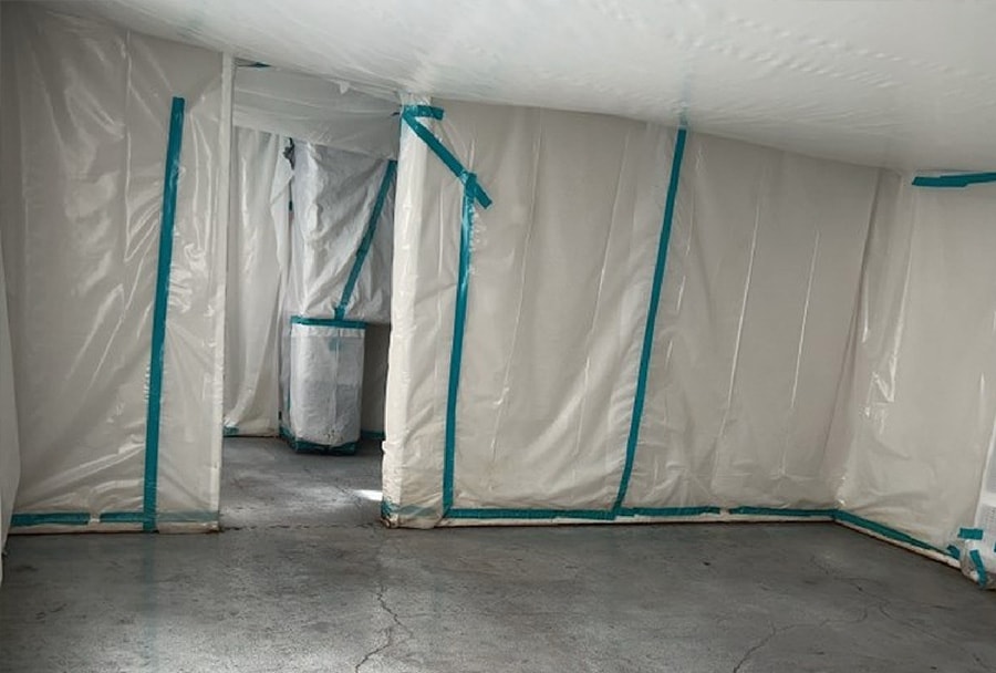 reliance-building-services-asbestos-abatement-room reliance building services asbestos abatement room